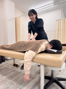 施術の風景女性